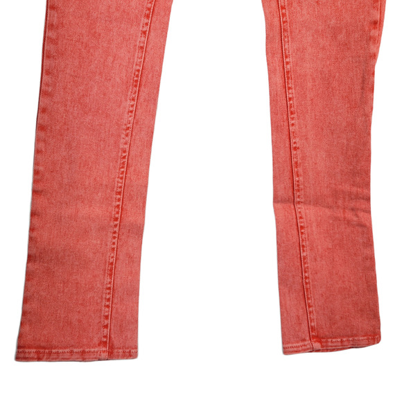 dELiA*s Jayden Y2K Faded Red Acid Wash Punk Grunge Bootcut Jeans Sz 3-4 (28x30) - Picture 7 of 10